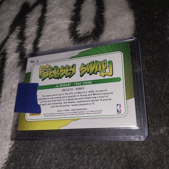 2020-21 NBA Hoops 4 card Ja Morant Jersey Swap Lot - Picture 4 of 10